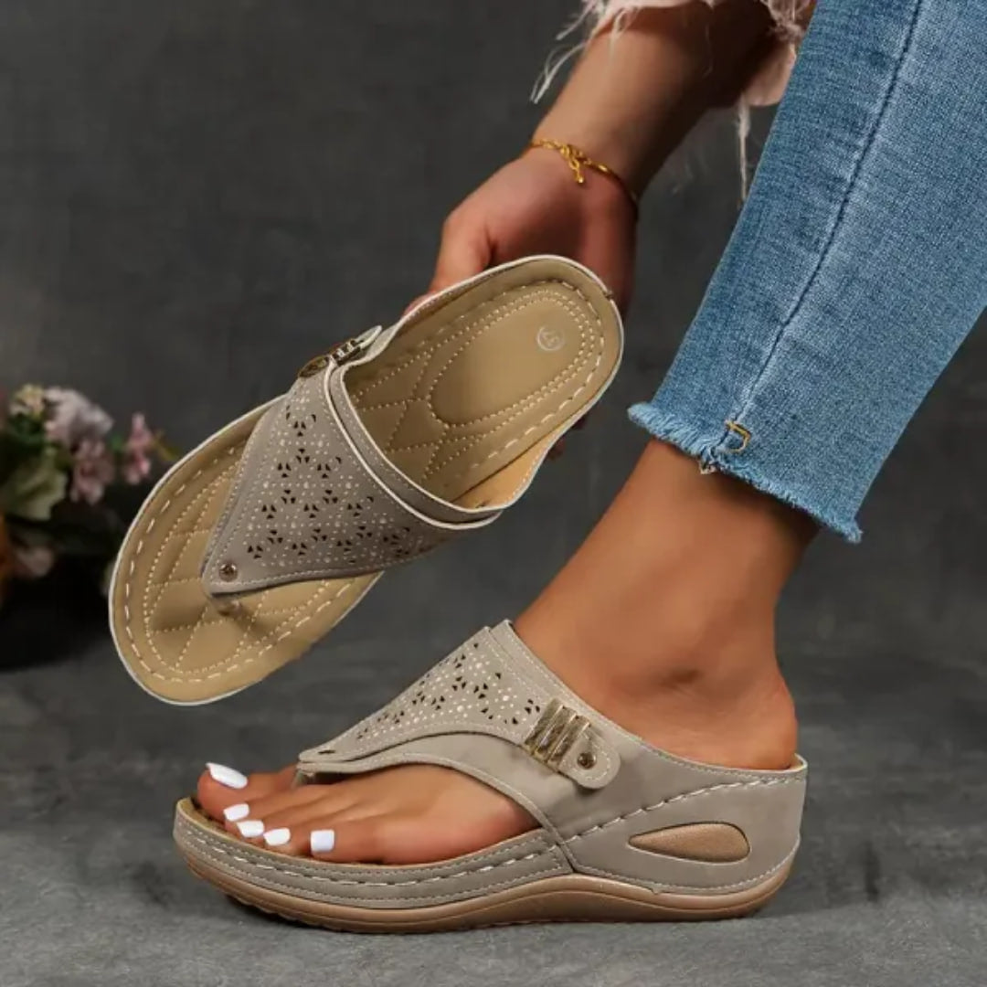 Isaline | Stitched Sandals