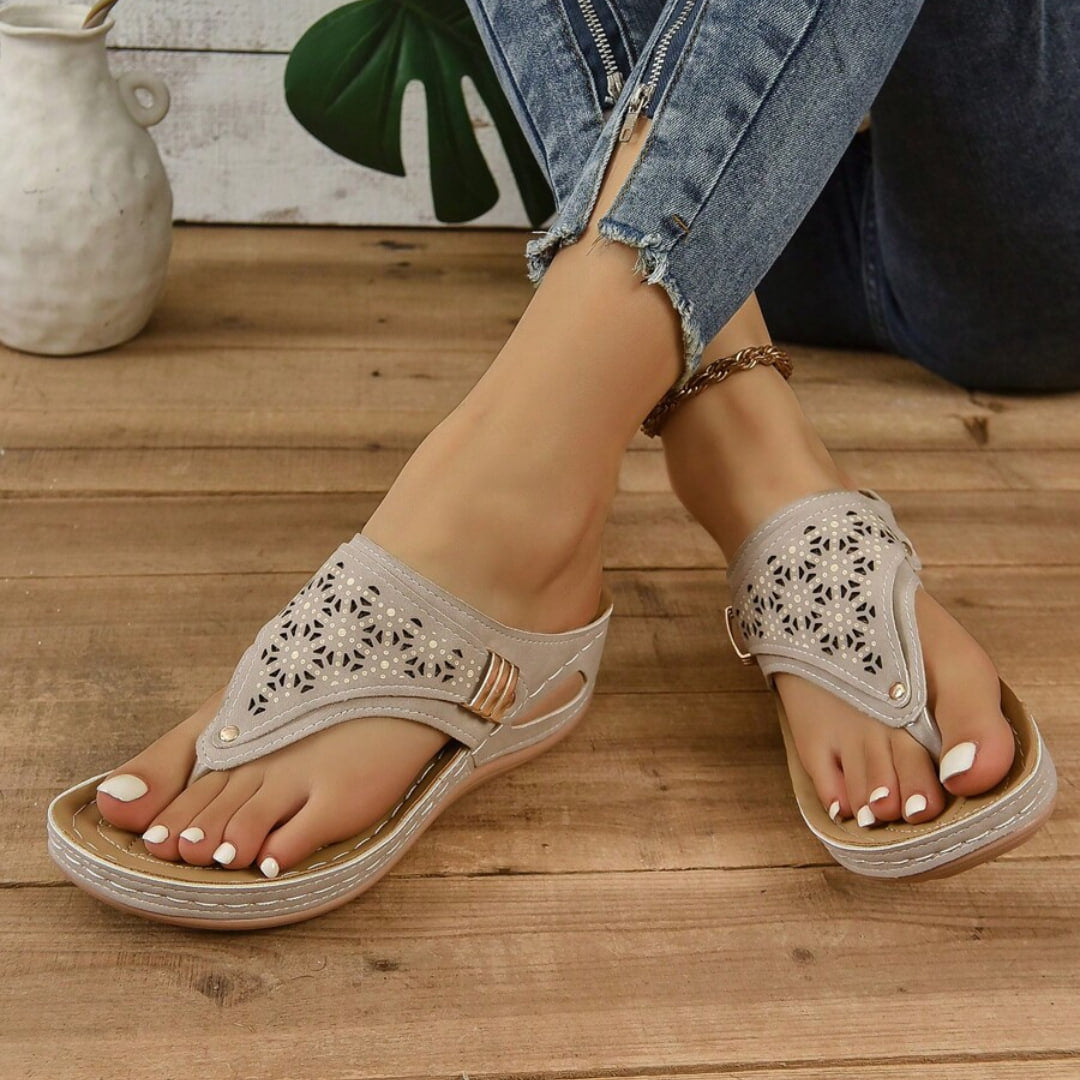 Isaline | Stitched Sandals