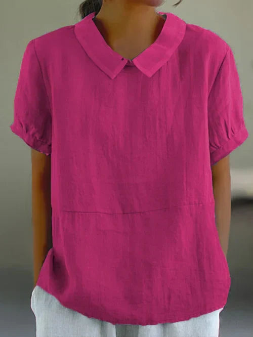 Amalie | Relaxed Fit Collared Blouse