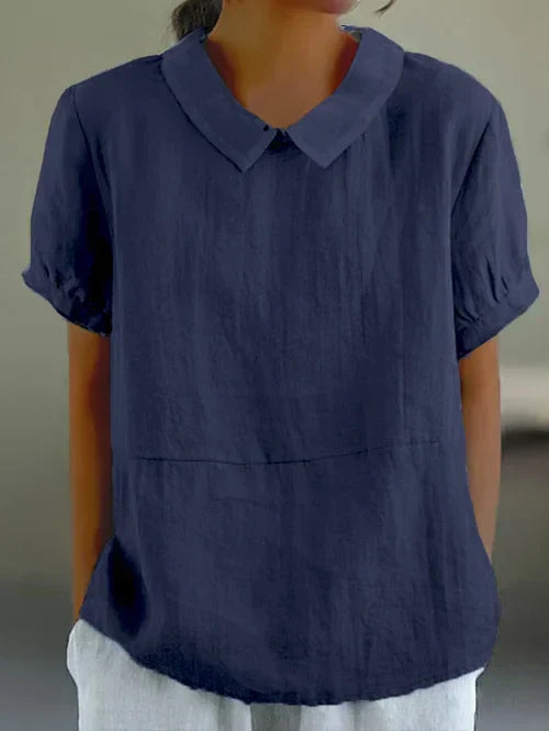 Amalie | Relaxed Fit Collared Blouse