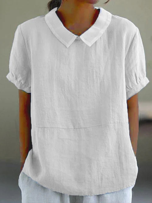 Amalie | Relaxed Fit Collared Blouse