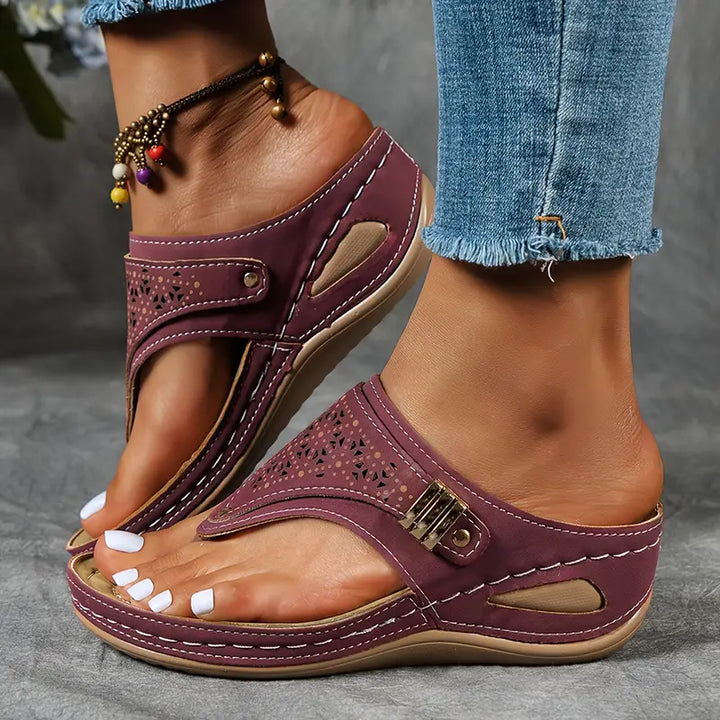 Isaline | Stitched Sandals