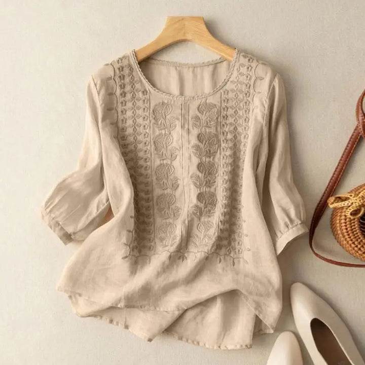 Aurora | Women’s Embroidered Relaxed Blouse