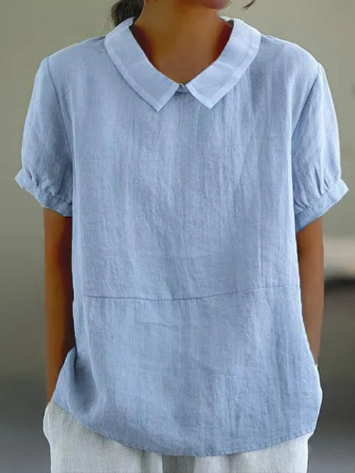 Amalie | Relaxed Fit Collared Blouse