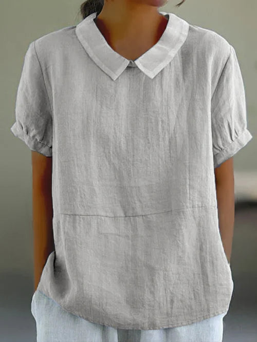 Amalie | Relaxed Fit Collared Blouse