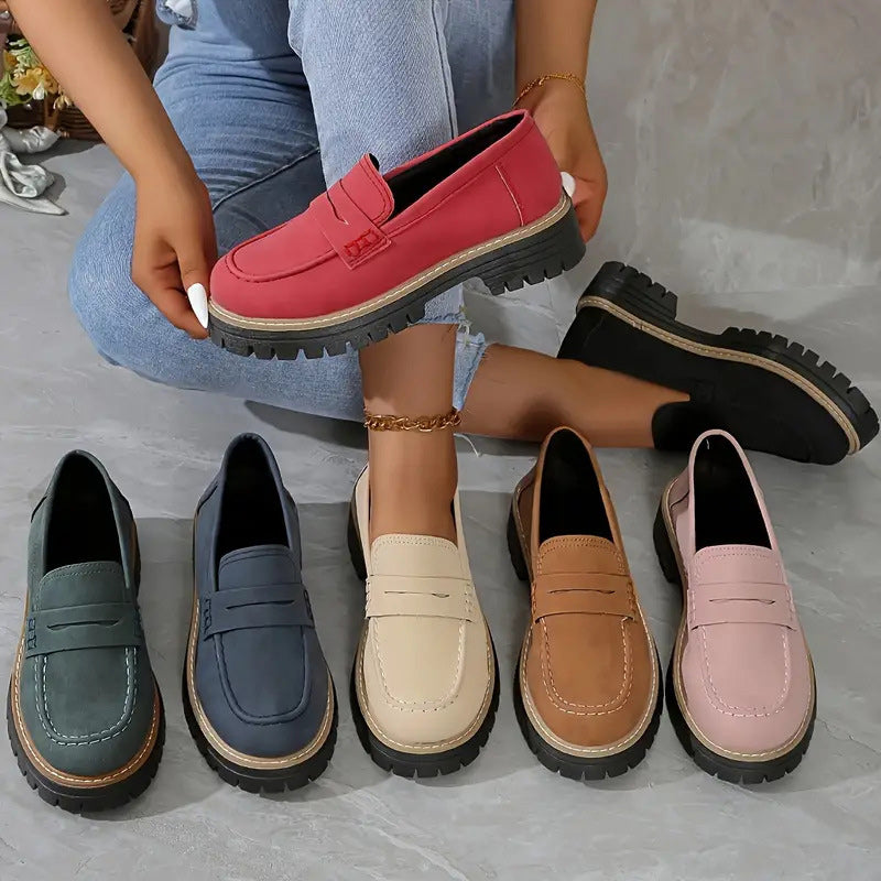 Jade | Comfortable chunky loafers for women
