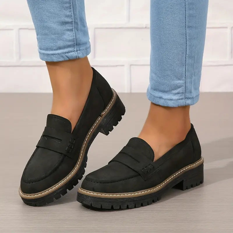 Jade | Comfortable chunky loafers for women