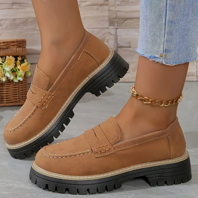 Jade | Comfortable chunky loafers for women